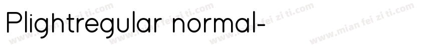 Plightregular normal字体转换